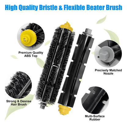 Vacuum Filter Brush Cleaner Replacement Kit For IRobot Roomba Compatible With Durable Side Brush An 4