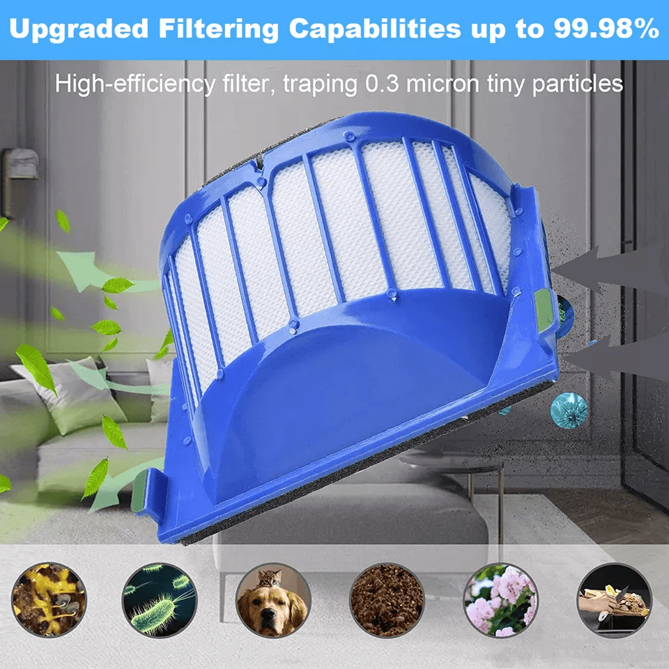 Vacuum Filter Brush Cleaner Replacement Kit For IRobot Roomba Compatible With Durable Side Brush An 3