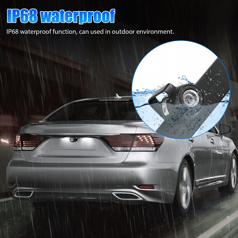 HD Car Reverse Backup Night Vision Camera Waterproof Rear View Parking Cam For Trucks  CarsWide Ang 2