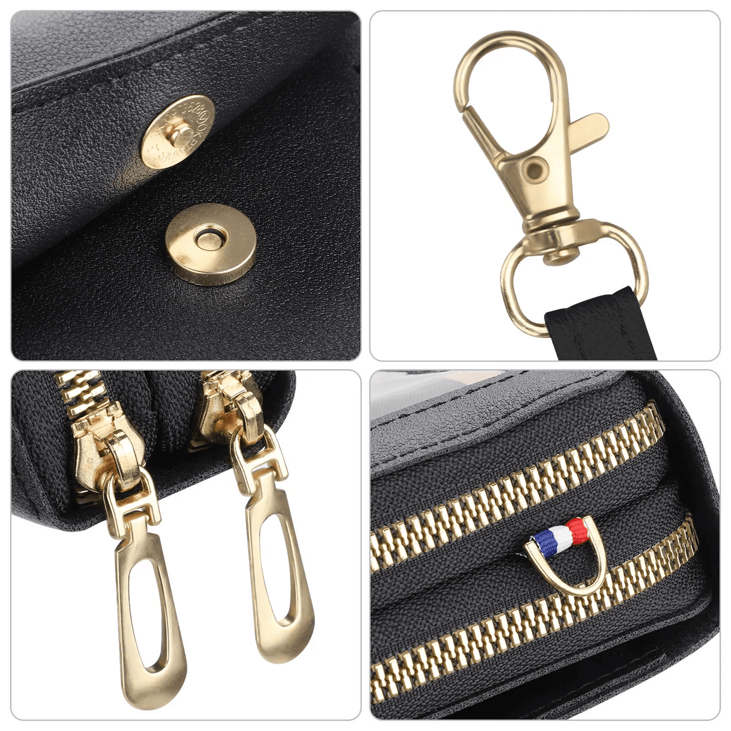 Women Touch Screen Cell Phone Bag Crossbody Shoulder Pouch Purse With Card Case For Smartphones 5