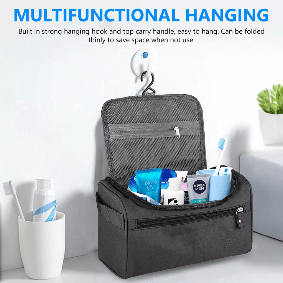 Men Women Travel Toiletry Bag Wash Kit Shaving Makeup Organizer Case 2