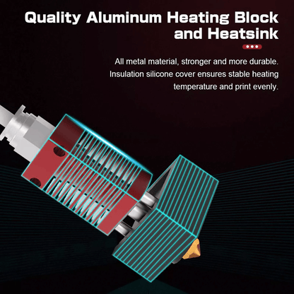 3D Printer Parts For Creality Ender Heater Hot End Extruder Nozzle Upgrade Kit 2