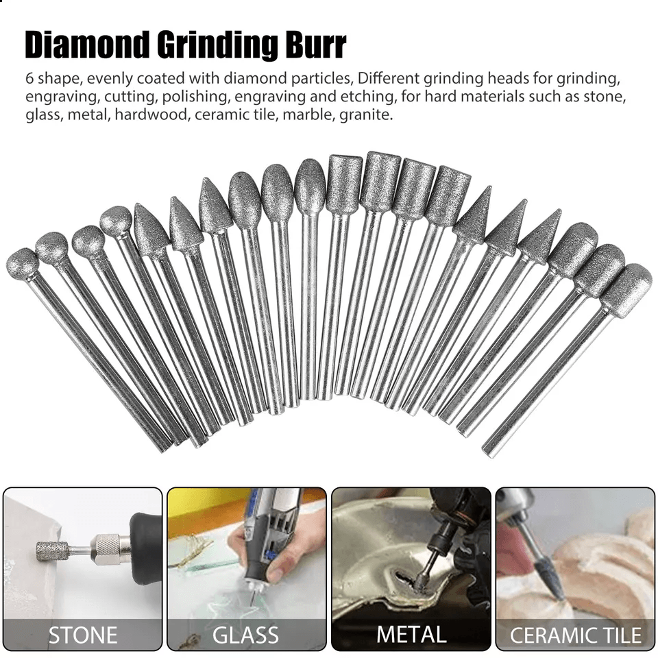 42Pcs Rotary Tool Bit Set For Dremel Glass Grinding Cutting Carving Polishing Kit For Metal Stone C 1