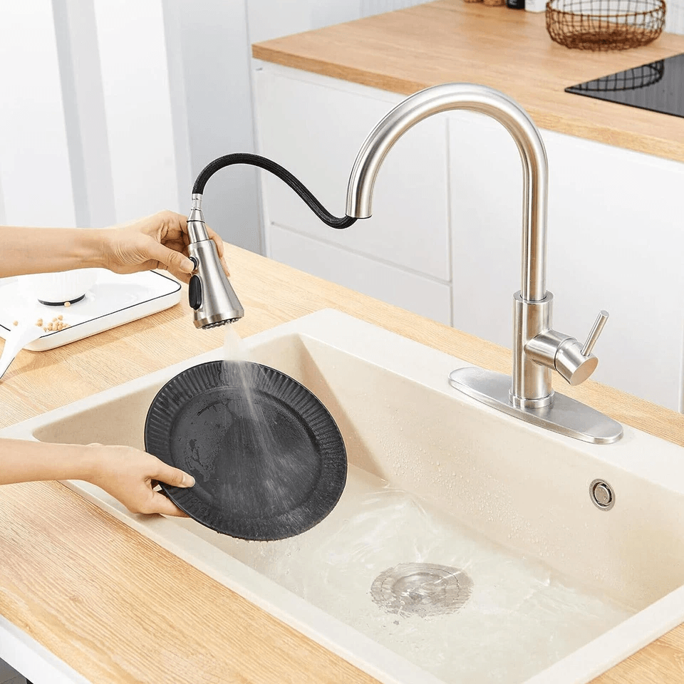 Universal Pull Down Spray Head Kitchen Faucet Part Compatible With Moen Delta Kohler Chrome Replace