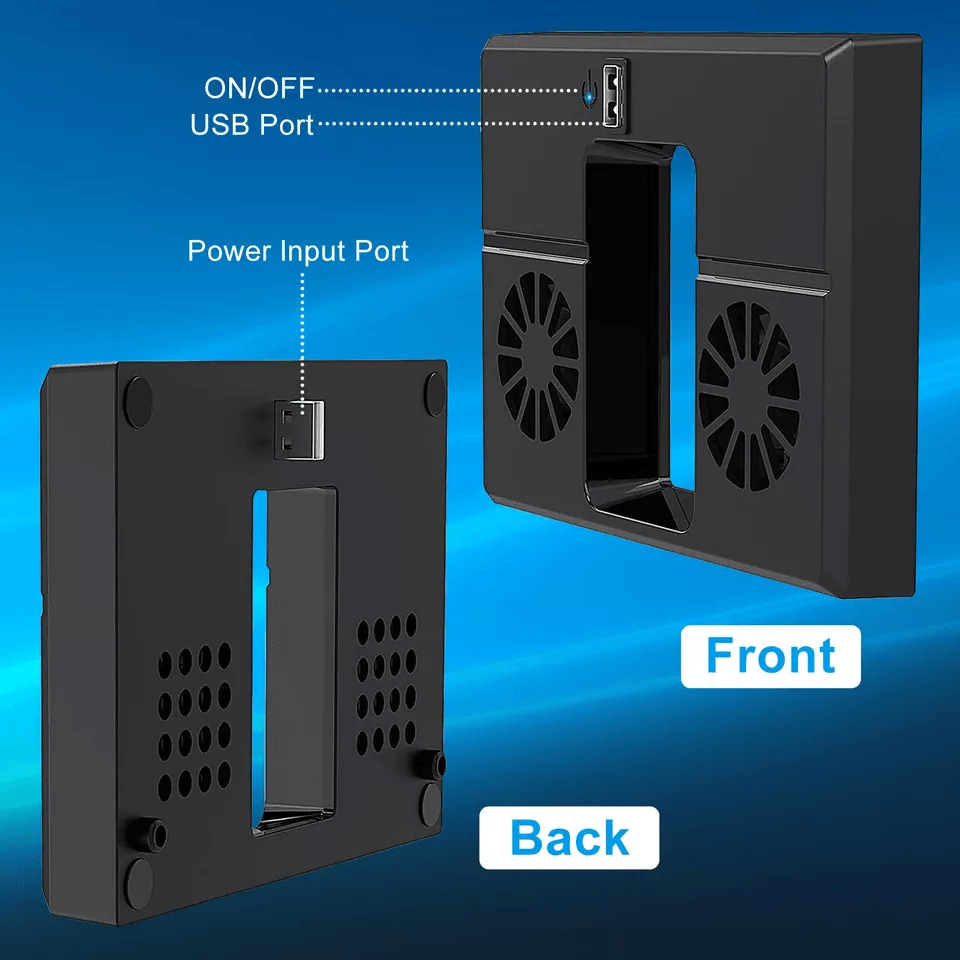 USB Cooling Fan Vertical Stand For Xbox Series X Quiet Dual Fans Game Console Cooler Base Accessory 1
