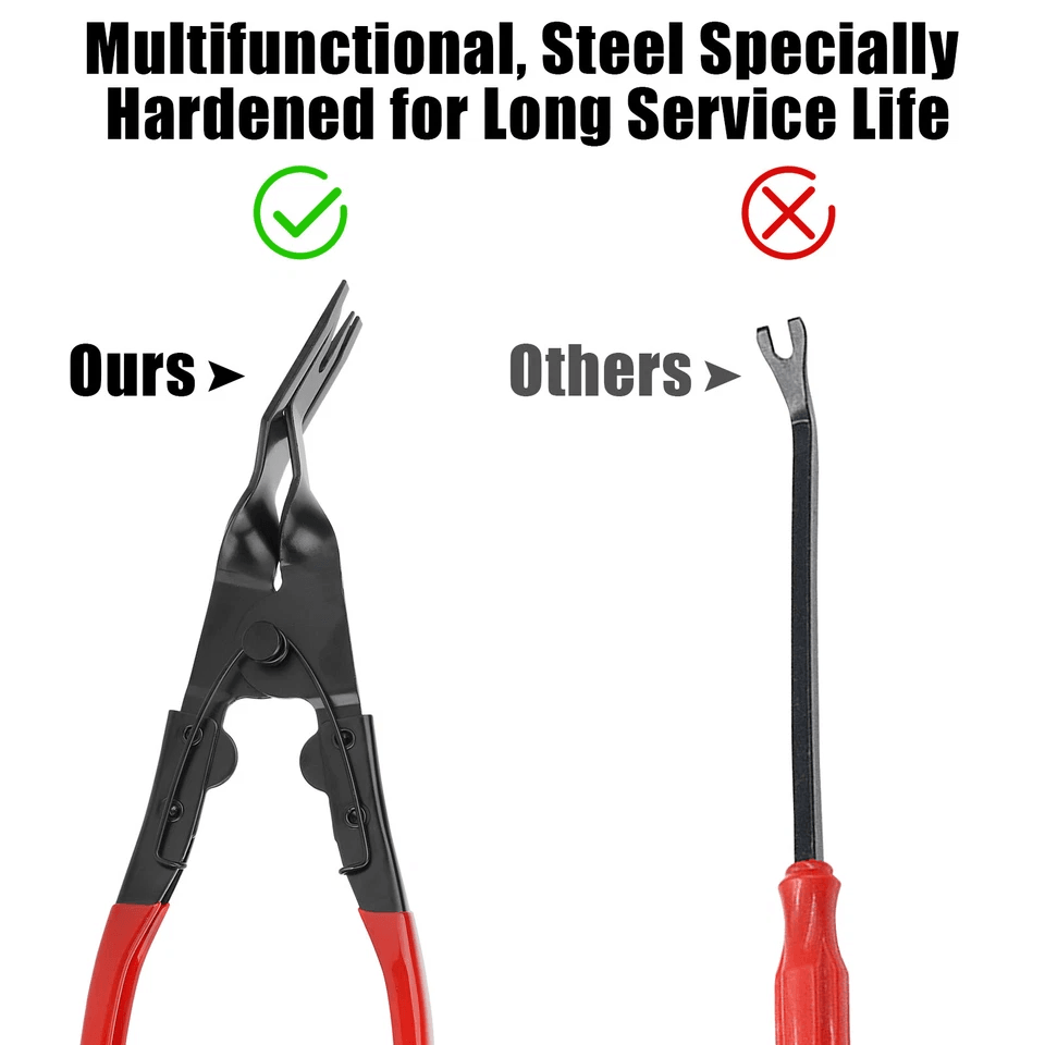 Heavy Duty Car Trim Clip Removal Pliers Retainer Remover Tool For Door Panel Headlight Repair And I 8