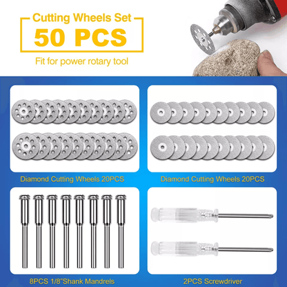 Diamond Cutting Wheels For Dremel Rotary Tool Metal Cut Off Disc Set For Die Grinder 1