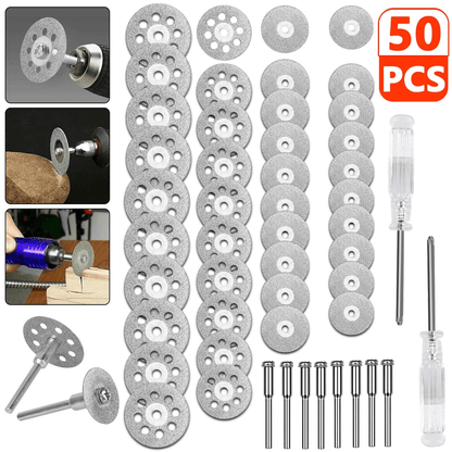 Diamond Cutting Wheels for Dremel Rotary Tool, Metal Cut Off Disc Set for Die Grinder