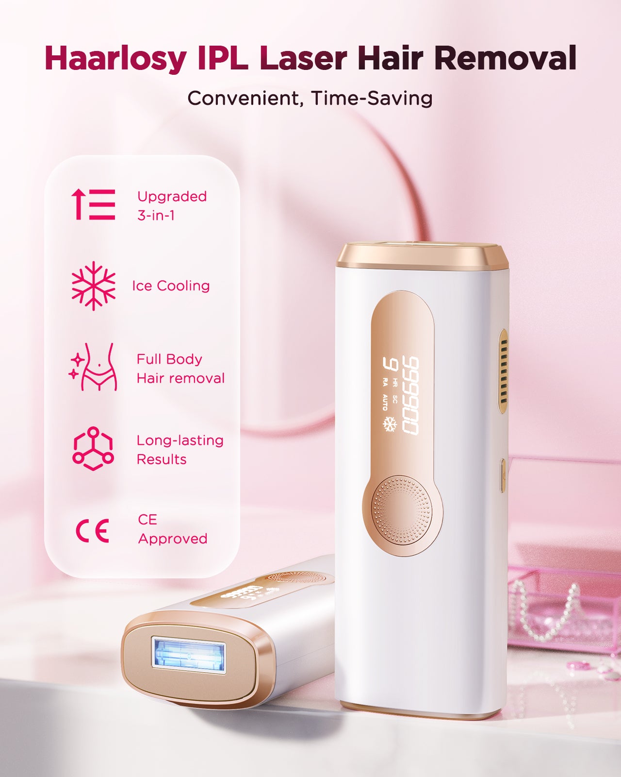 At Home IPL Hair Removal Machine 990K Flashes For Full Body Use Painless  Clinically Effective Unde 1