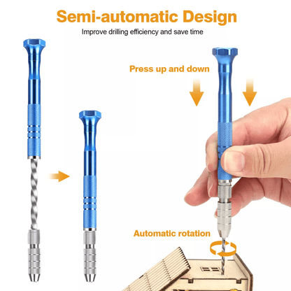 Precision Pin Vise Tools Mini Micro Hand Twist Drill Bits Rotary Kit For Jewelry Wood Resin  DIY 1