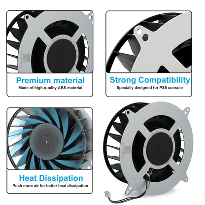 Replacement Internal Cooling Fan Cooler Blades For PlayStation Console Silent CPU Heat Dissipation  3