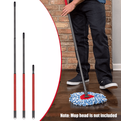Telescopic Rotary Mop Stick Handle Replacement For Cedar EasyWring Floor Cleaning Adjustable Iron P 1