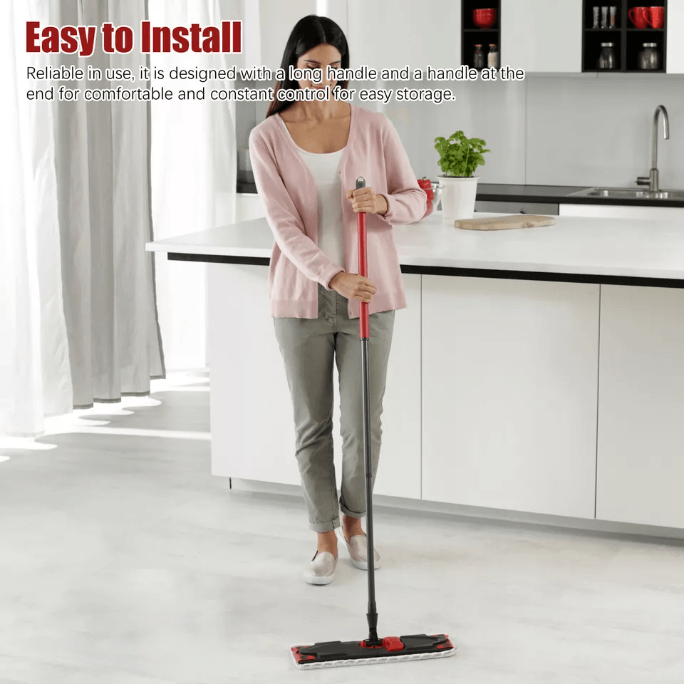 Telescopic Rotary Mop Stick Handle Replacement For Cedar EasyWring Floor Cleaning Adjustable Iron P 4