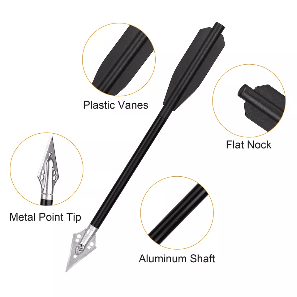 Hunting Crossbow Bolts Metal Archery Arrows For 5080lbs Mini Crossbow Hunting 1