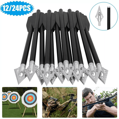 Hunting Crossbow Bolts Metal Archery Arrows for 50-80lbs Mini Crossbow Hunting