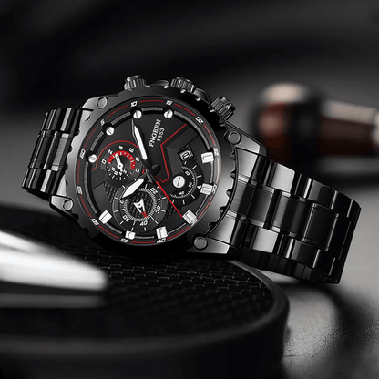 Waterproof Mens Watch Classic Stainless Steel Quartz Luminous Luxury Wristwatch For Business And Ca 3
