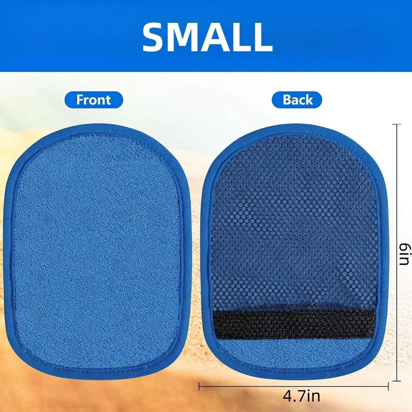 Sand Remover Mitt Beach Soft Sand Removal Bag  Wipe Off Cleaner For Easy SandFree Skin 4