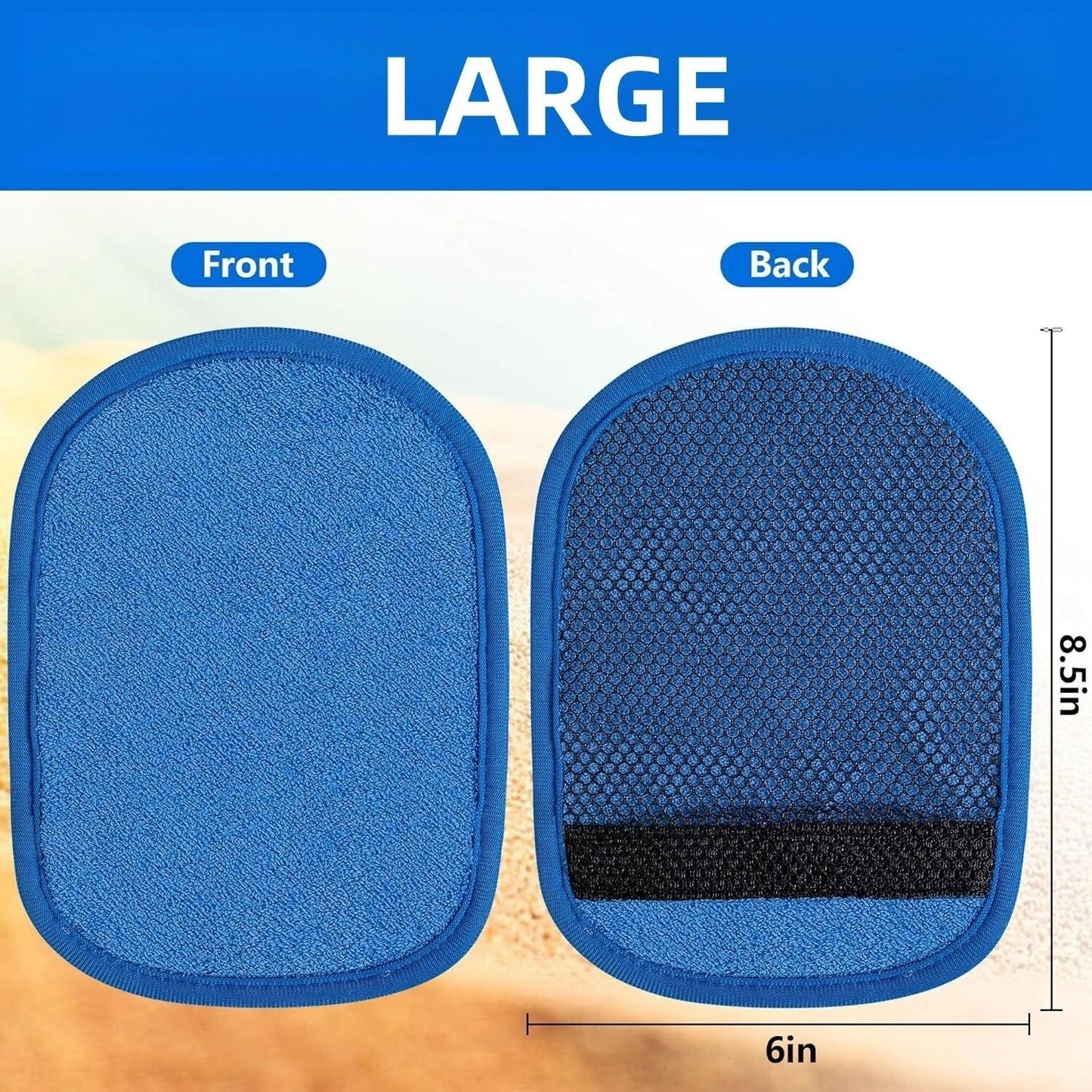 Sand Remover Mitt Beach Soft Sand Removal Bag  Wipe Off Cleaner For Easy SandFree Skin 5