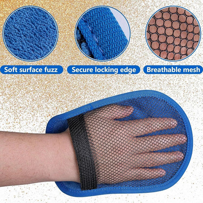 Sand Remover Mitt Beach Soft Sand Removal Bag  Wipe Off Cleaner For Easy SandFree Skin 1
