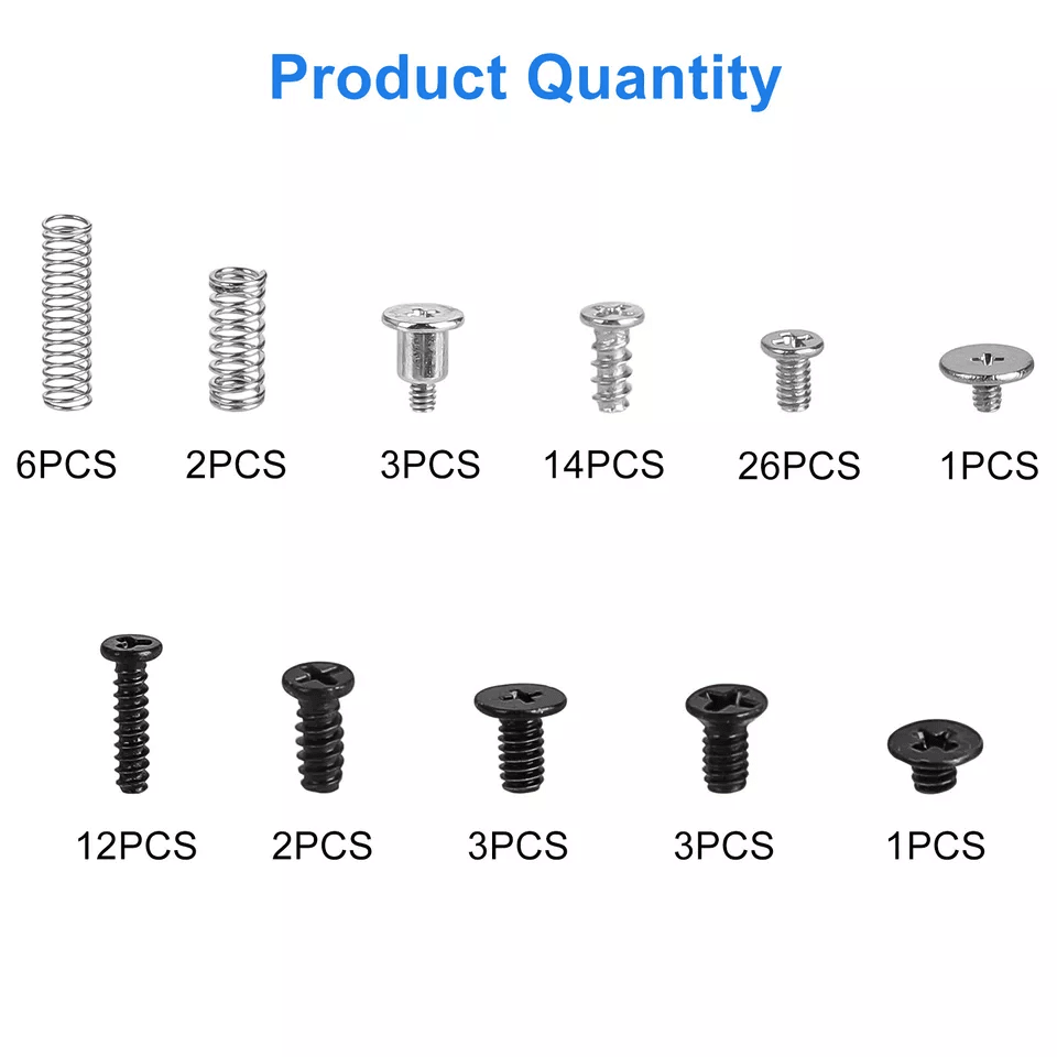 Full Screws Set With Spring Kit For Nintendo Switch Console  JoyCon Repair 1