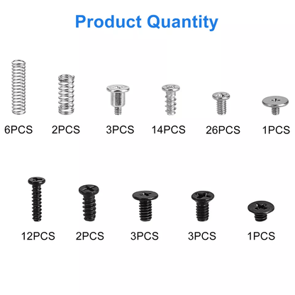 Full Screws Set With Spring Kit For Nintendo Switch Console  JoyCon Repair 1