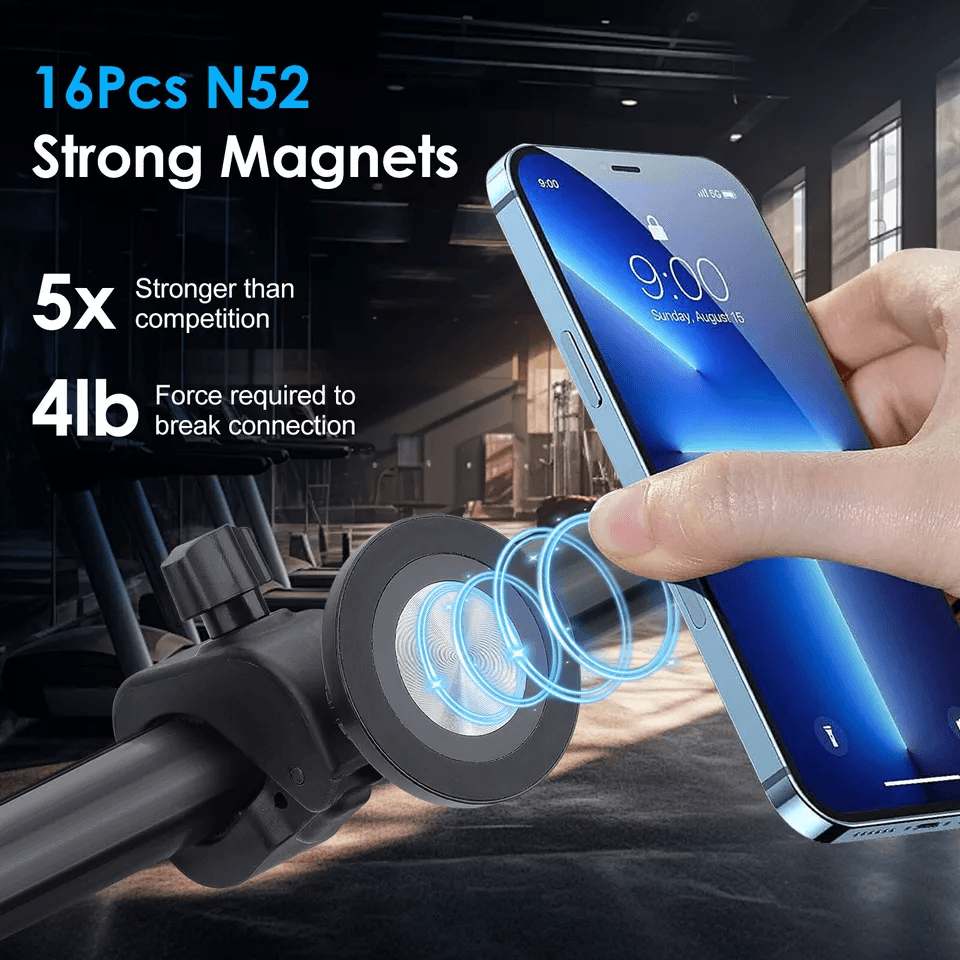 Magnetic Phone Holder For Treadmill  Bike MagSafe Mount 2