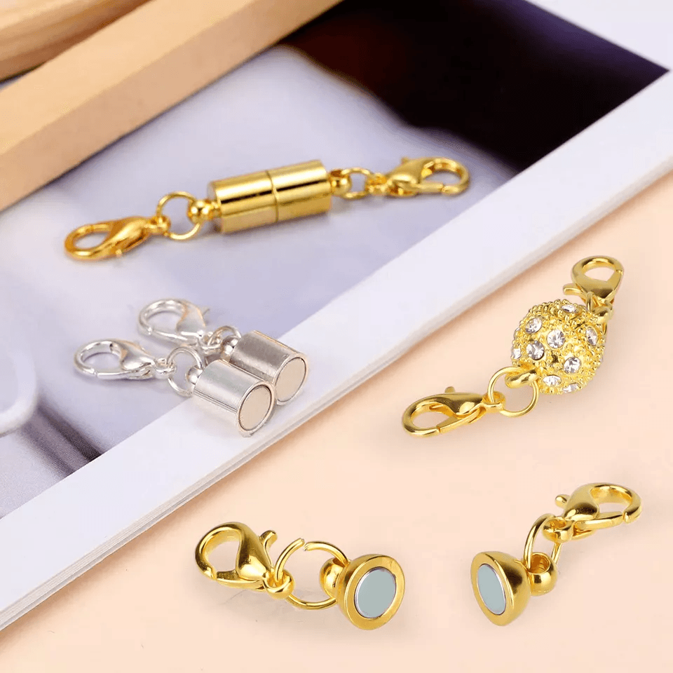 16Pcs Magnetic Lobster Clasp Claw Hook Set Strong Snap ConverterJewelry Necklace Making Secure Magn 6