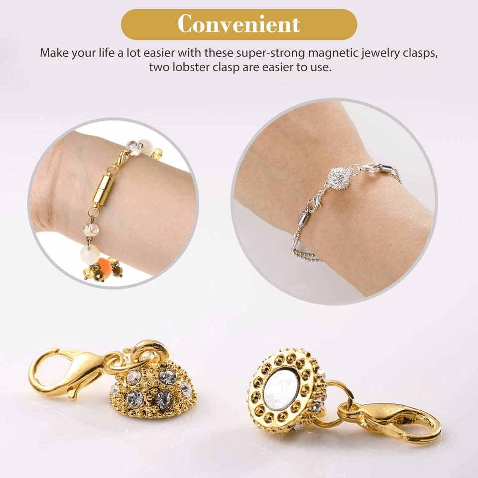 16Pcs Magnetic Lobster Clasp Claw Hook Set Strong Snap ConverterJewelry Necklace Making Secure Magn 4