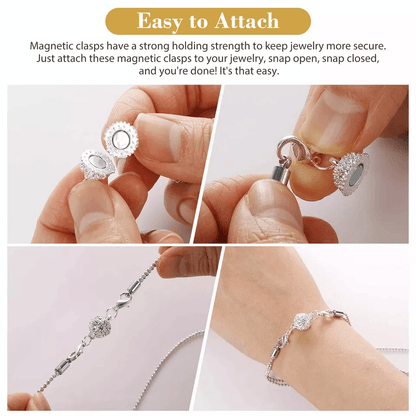 16Pcs Magnetic Lobster Clasp Claw Hook Set Strong Snap ConverterJewelry Necklace Making Secure Magn 3