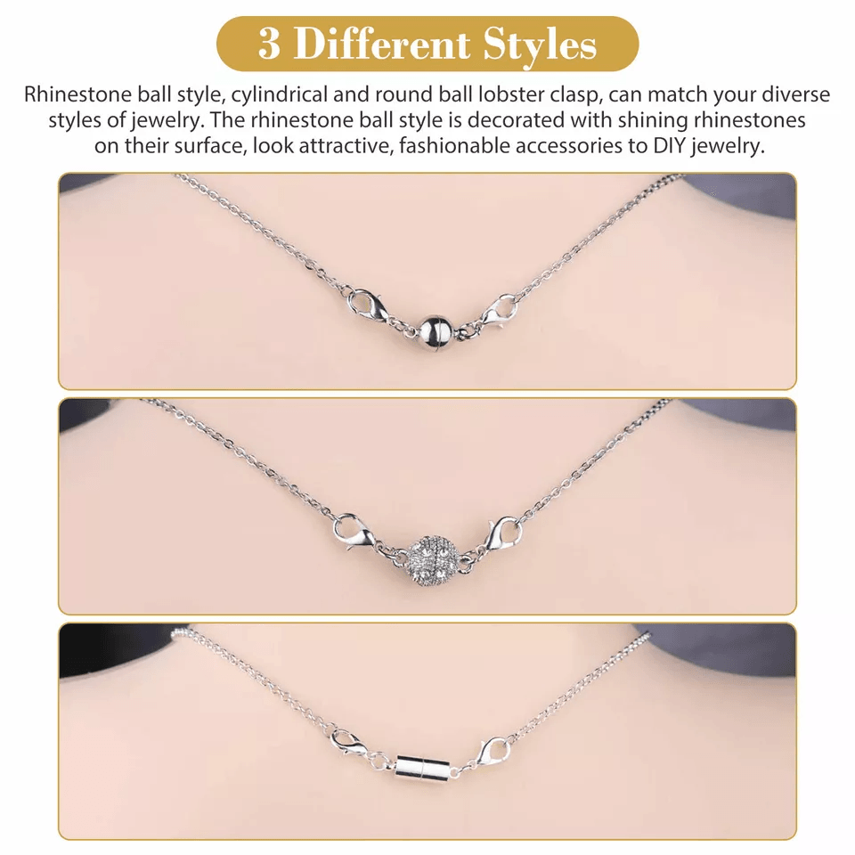 16Pcs Magnetic Lobster Clasp Claw Hook Set Strong Snap ConverterJewelry Necklace Making Secure Magn 2