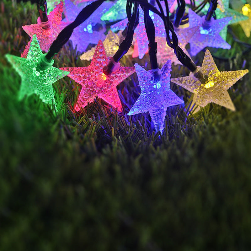 Solar Star String Lights Outdoor Waterproof LED Fairy Lights For Christmas Patio Garden Yard  Weddi 3