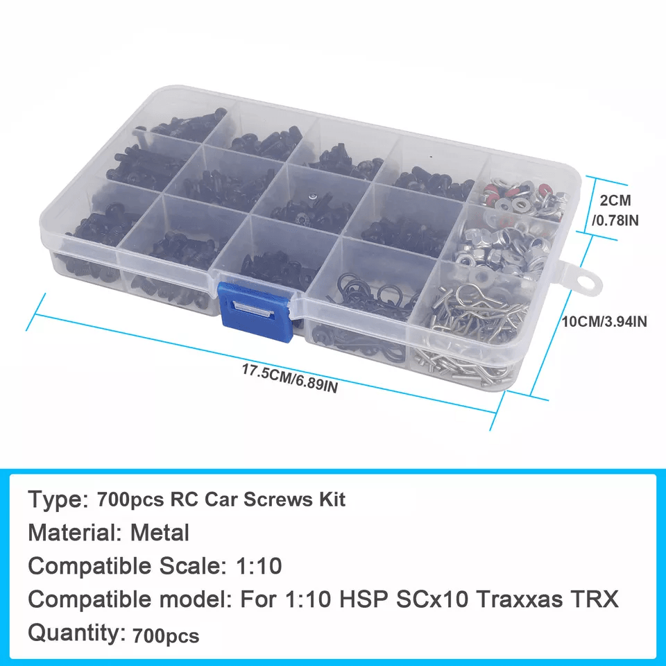 Metal RC Screws Kit Tool For RC Car Crawler Universal Fix Repair Set 4