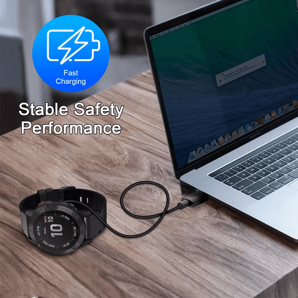 USB Charger Cable Cord For Garmin Fenix 5x Watch TPE Replacement Charging Cradle For Forerunner App 5