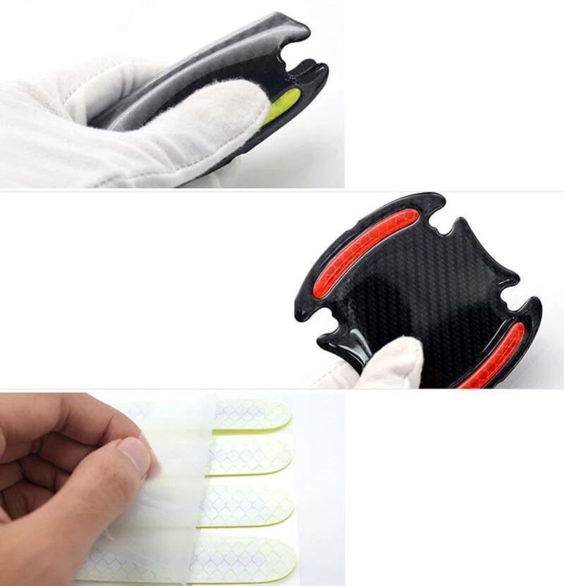 Universal Car Door Handle Protector Film Stickers ScratchResistant For Tata Aria Bolt Indica Nexon  1