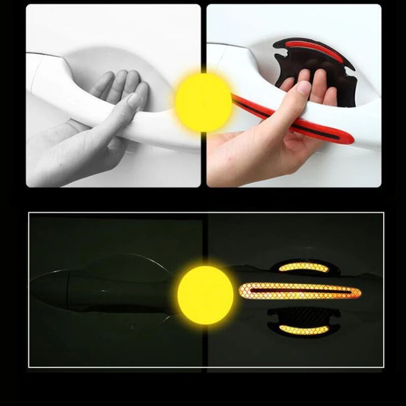 Universal Car Door Handle Protector Film Stickers ScratchResistant For Tata Aria Bolt Indica Nexon  4