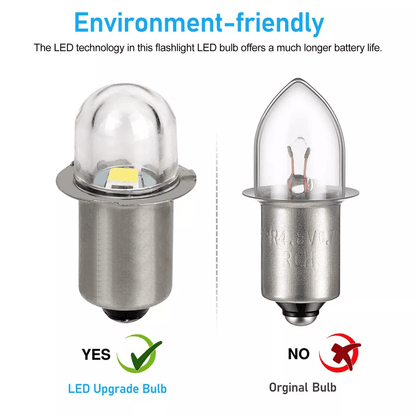3V White LED Flashlight Bulb Upgrade For C And D Cell Model PR Flange Flashlights Torch Lamp Replac 2