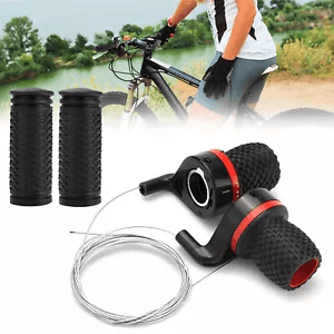 MTB Bike 21 Speed Shifter Set with Brake Shift Levers, Mountain Road Bicycle Gear Grip Set for Folding and Commuter Bike