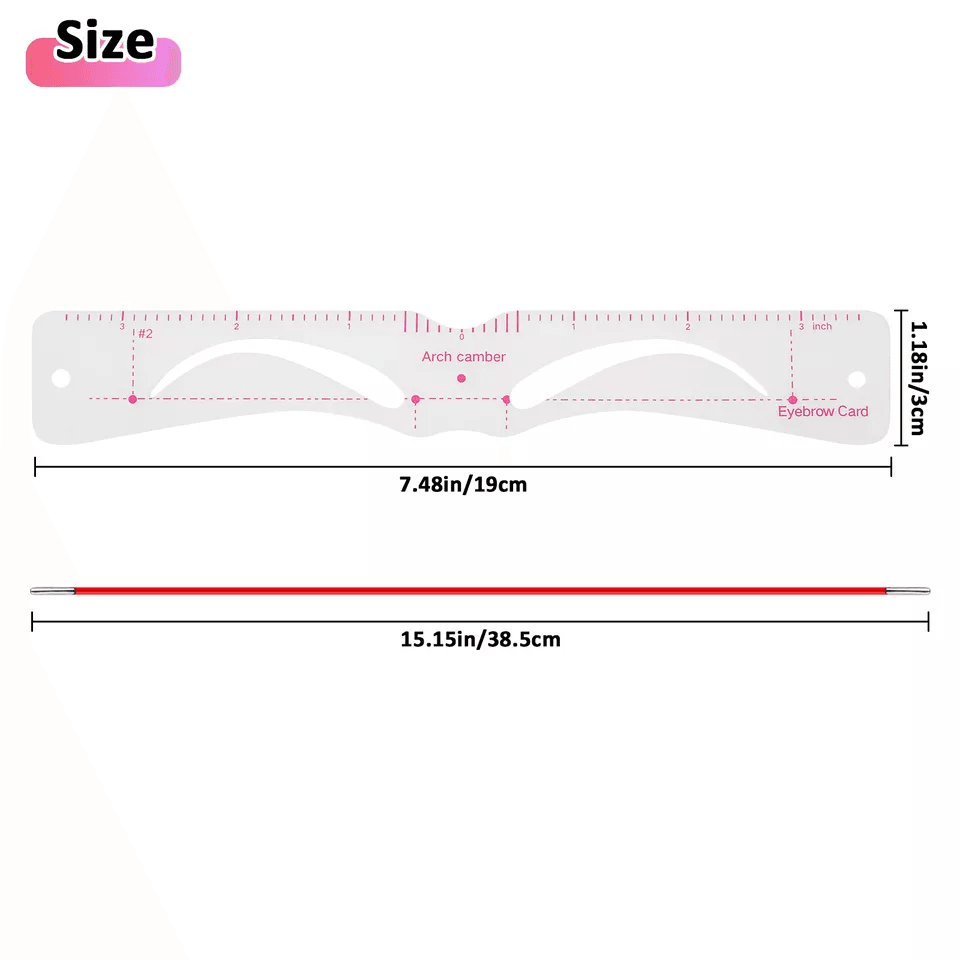 Eyebrow Stencils Shaping Kit Reusable Grooming Template Makeup Tool Set 4