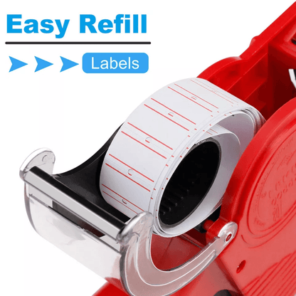 MX5500 8Digit Price Tag Gun Handheld Marking Machine With Labels  Ink Roller For Retail And Office  3