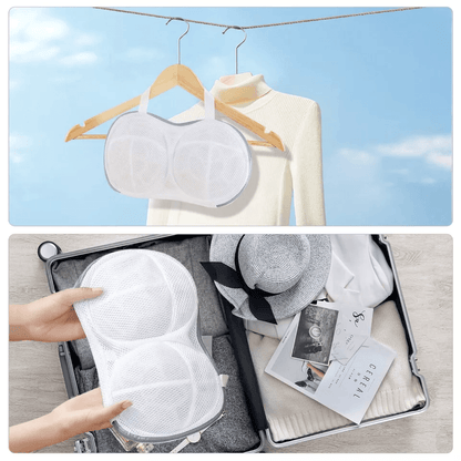 Bra Laundry Bag For Washing Delicates Underwear Brassiere With Zipper Closure 2