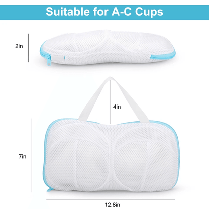Bra Laundry Bag For Washing Delicates Underwear Brassiere With Zipper Closure 3