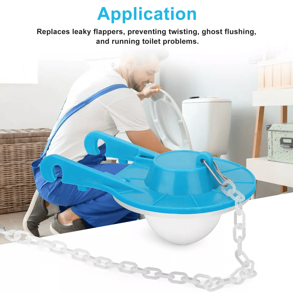 Universal Toilet Flapper Replacement Kit Ultra High Performance Silicone Valve For HET Toilets Fits 4