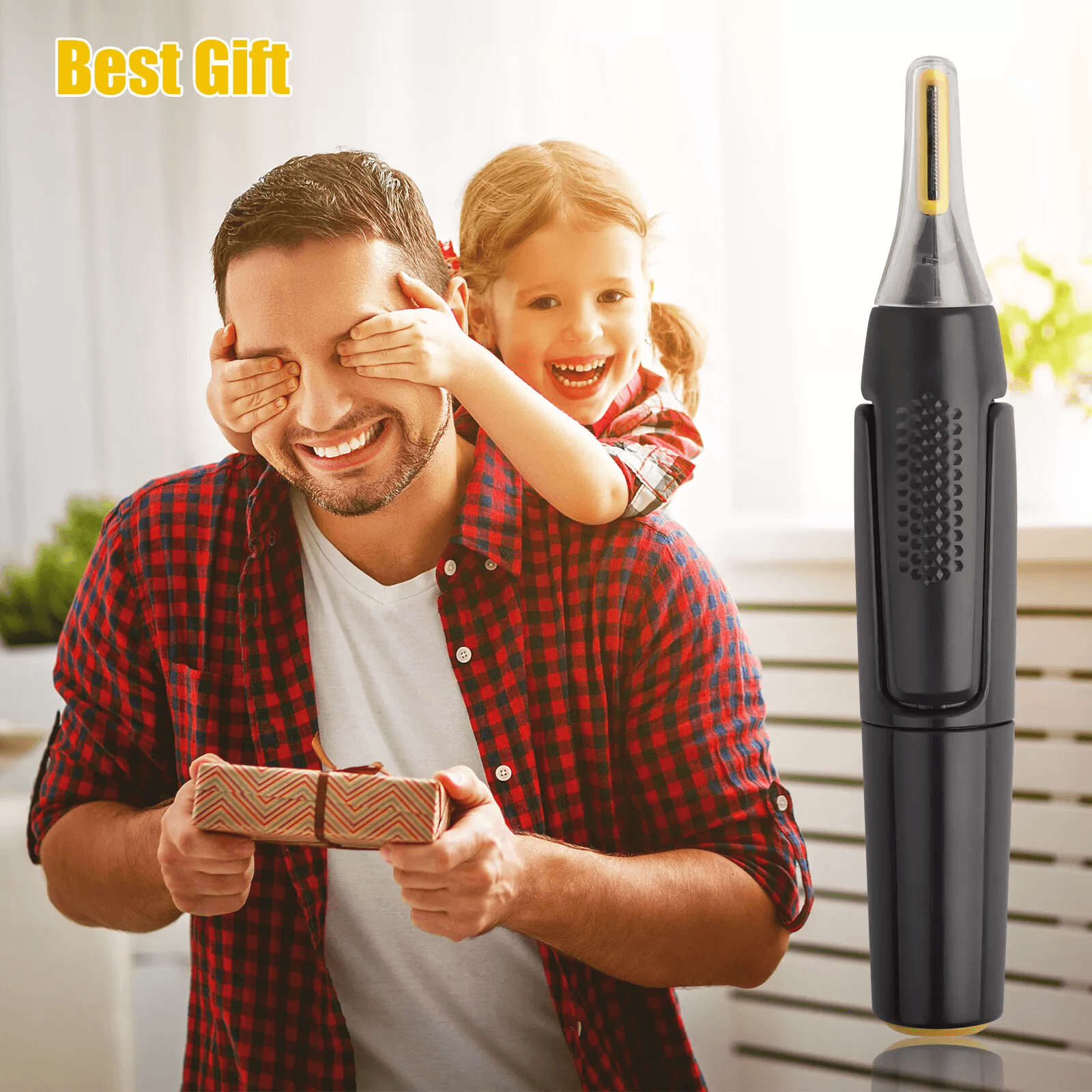 Electric Eyebrow Trimmer  Facial Hair Remover Mustache Lip Nose  Beard Hair Shaver With Precision B 6
