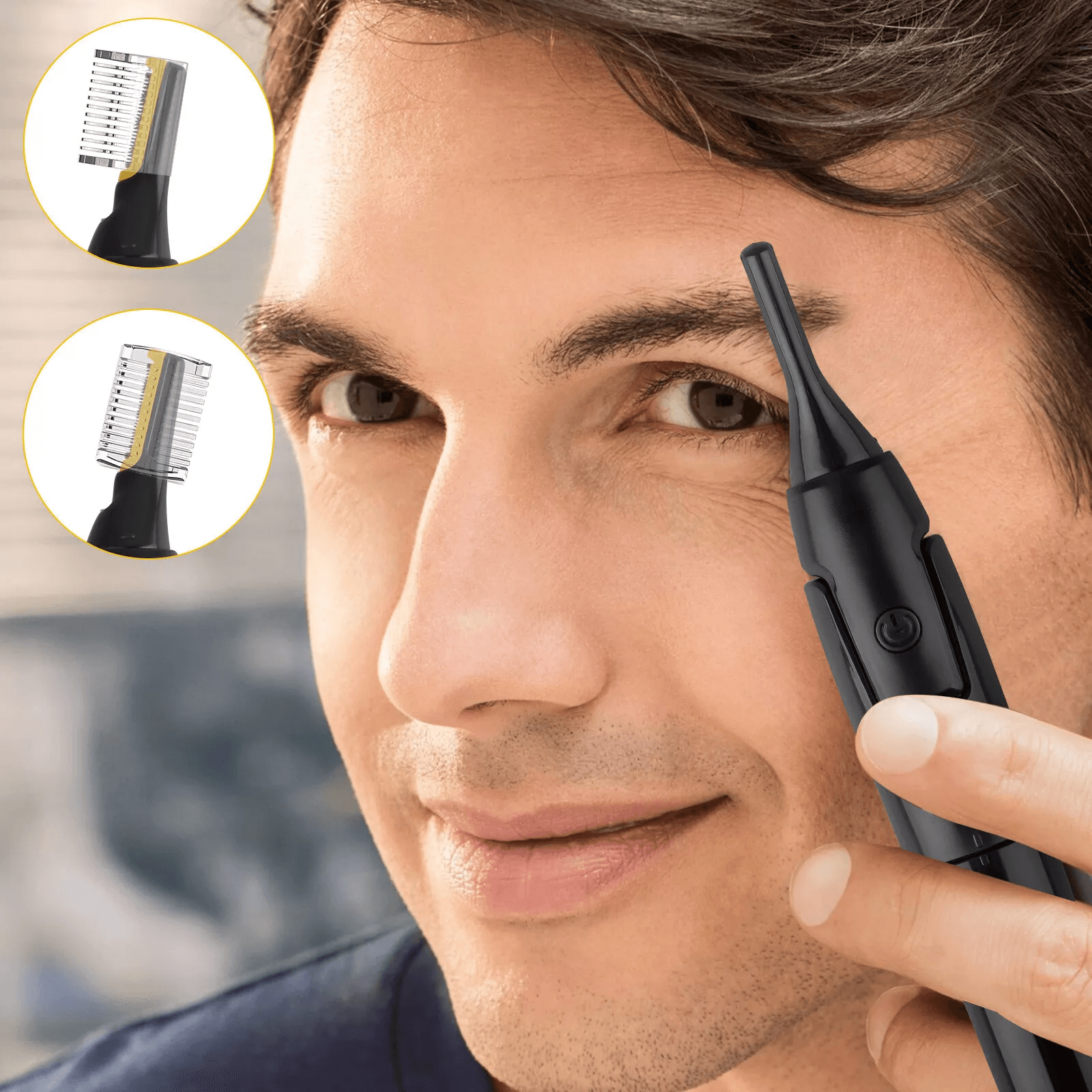 Electric Eyebrow Trimmer  Facial Hair Remover Mustache Lip Nose  Beard Hair Shaver With Precision B 5