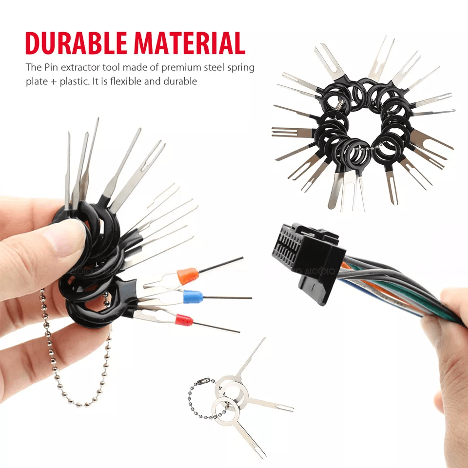 Automotive Terminal Removal Tool Kit Wire Connector Extractor  Pin Puller Set For Car Electrical Ma 4