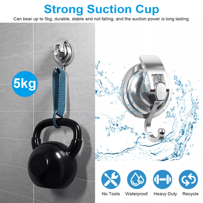 Heavy Duty Strong Suction Cup Hooks For Kitchen  Bathroom Waterproof Wall Hanger For Easy Installat 2