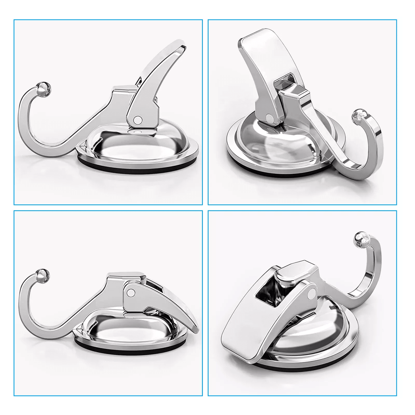 Heavy Duty Strong Suction Cup Hooks For Kitchen  Bathroom Waterproof Wall Hanger For Easy Installat 4