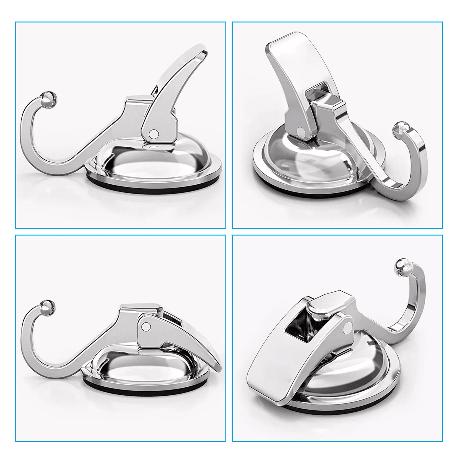 Heavy Duty Strong Suction Cup Hooks For Kitchen  Bathroom Waterproof Wall Hanger For Easy Installat 4