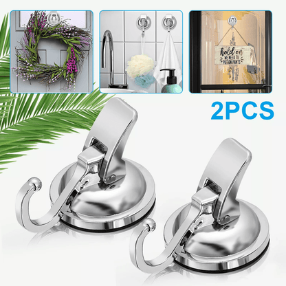 Heavy Duty Strong Suction Cup Hooks for Kitchen & Bathroom, Waterproof Wall Hanger for Easy Installation