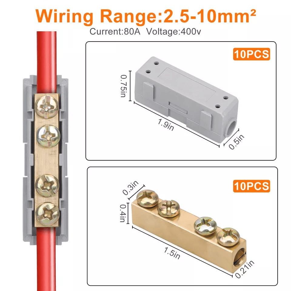 6 AWG Gauge Wire Connector Kit Quick Lock Terminals For Automotive Marine  Electrical Wiring 2
